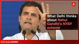 12K views · 192 reactions | Congress president Rahul Gandhi announced on Monday that the party, if elected to power, would guarantee a minimum income of Rs 72,000 a year to poorest Indian families. Under the Nyuntam Aay Yojana, dubbed as NYAY, money will directly be transferred to the bank accounts of identified families. We asked the common folks about how do they feel about NYAY. See More: https://indianexpress.com/videos/ | Indian Express | Facebook