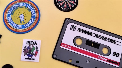 Custom Brand Logo PVC 3D Silicone Rubber Heart Garment Labels Iron-On Patches for Clothing and Hats