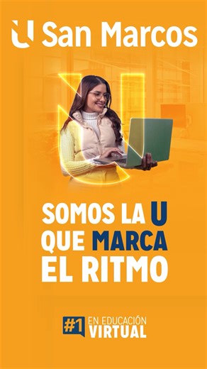 ¡Por estas y más razones empezá a estudiar en U San Marcos, somos 1 en Educación Virtual! 💻🎓 Conocé todos nuestras carreras 🤓 | Universidad San Marcos