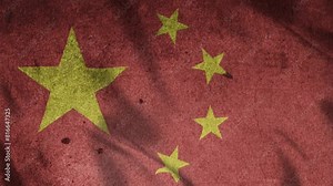 China Flag Animation, Waving China National Flag, China Flag Background Animation Videos For You Stock Video