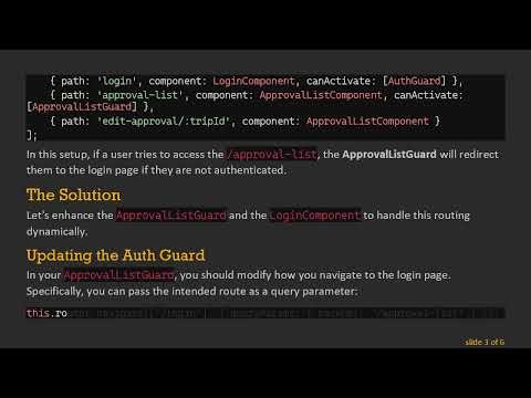 How to Use Angular Auth Guards to Route Back to the Previous Page After Login