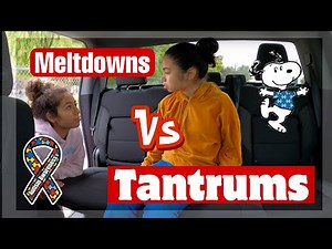 Autistic non verbal girl tantrums VS meltdowns! | Autism life with Ashy