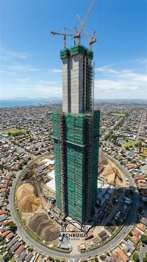 From Dirt to Clouds Epic Twisting Tower Construction 🏙️ | ArchBuild Studio #architecturedesign