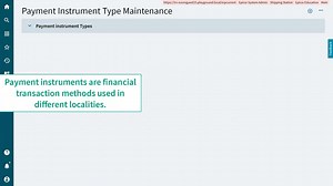 Define a Payment Instrument - Financial Management - Epicor ERP Knowledge On Demand