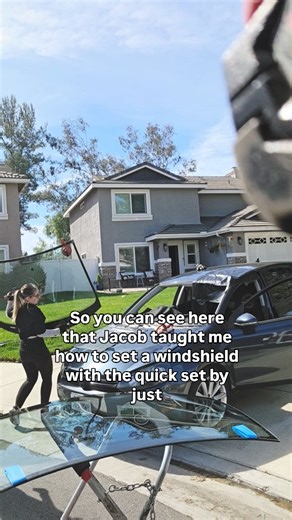 JET AUTO GLASS | This is how Jacob taught me to set a windshield solo using the Quickset setting tool. We used the old damaged windshield, before the new... | Instagram