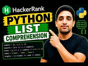 🔥 HackerRank Python List Comprehension | Easy Explained (Step-by-Step)