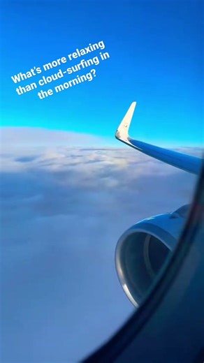 Cloud-surfing chill-out session with Lufthansa #shorts