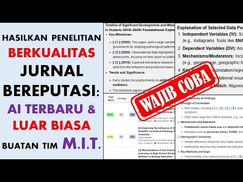AI Menakjubkan buatan Ilmuwan MIT: Merancang Penelitian standard SCOPUS dengan Cepat - Undermind AI