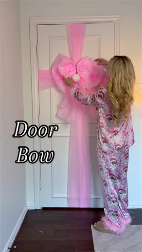 DIY Door Bow Tutorial: Glam Up Your Closet Door!