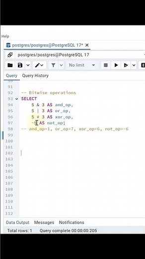 PostgreSQL Bitwise Operators Tutorial