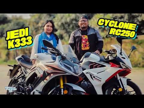 JEDI K333 Double Cylinder Sports Bike | CYCLONE RC250 Single Swing-arm Bike | Bangla Review