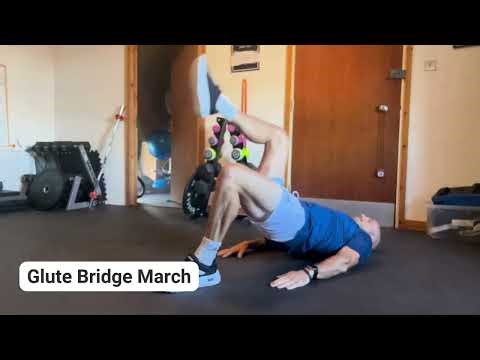 Glute Bridge March | Core & Glute Stability Exercise Demonstration
