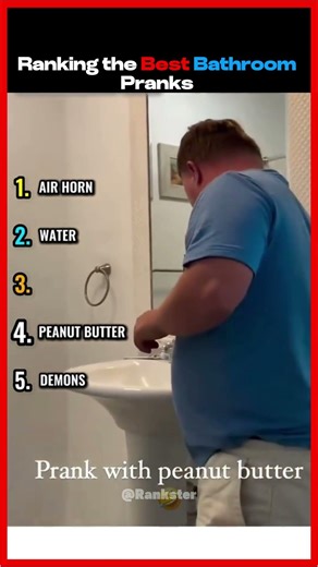 Ranking the Best Bathroom Pranks #viralshorts