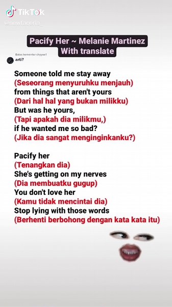 Interpreting the Meaning Behind 'Pacify Her' Lyrics and Melody