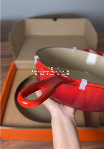 Finally, got the cast iron cassadou of my dreams! @QVC, Inc #lecreuset #kitchenware #castironcooking #castironcookware #cookware