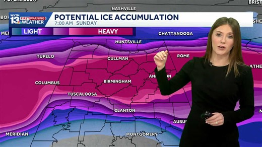 A winter storm threat is in the forecast for Alabama this weekend, bringing cold rain, snow and ice