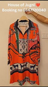 Hello ladies 💐 Amazing Imported Printed Crape Shirt Dresses in free size 💕 By House of Jugni ❤️ DM Us For Bookings And Other Details, Connect With Us On WhatsApp By Clicking The Link - https://wa.me/ 919667720040 Or Message Us @ 9667720040 House of Jugni 💞 Booking No 9667720040. Booking will be done only after payment Paytm ✅ Google pay ✅ Phone Pay ✅ Bank Transfer ✅ No COD, No return, No exchange. For damaged pieces opening video is mandatory. Shipping free.👍 Style with us and keep Smiling �