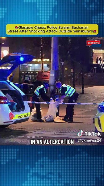 🚨Glasgow Chaos: Police Swarm Buchanan Street After Shocking Attack Outside Sainsbury’s🚨 #Glasgow #BreakingNews #UKCrime #PoliceUpdate #Scotland