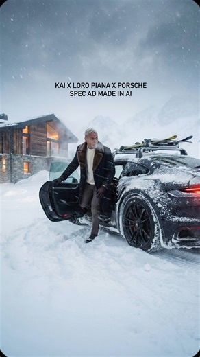 Kai on Instagram: "You don’t wait for brands to hire you. You build the campaign first. Kai × Loro Piana × Porsche. Spec ad. Created with AI. No production crew. No location permits. No six-figure budget. Just vision, taste, and execution. This is the new portfolio. Create the work you want to be hired for. Post it. Let the right clients find you. AI isn’t replacing creatives. It’s replacing excuses. Comment KAI if you want the exact system I use to build luxury-level spec ads — and turn them in