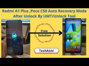 Redmi A1+ / A / Poco C50 After Unlock Auto Recovery Mode Problem | Hang on Logo | Auto Fastboot Mode