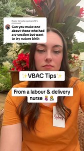37K views · 293 reactions | VBAC tips & tricks from a labour & delivery nurse 櫓擄 Wearing @Garde-Malade link in bio Cannot be taken as medical advice #labourandbirth #labouranddelivery #vbac #vbacsuccess #newborn #csectiondelivery #csectionmom #csection #epidural #newmom #pregnanttiktok #pregnancy #tolac #obgyn #midwife #pregnant #vbacbaby #postpartum | Nurse Sydney | Facebook