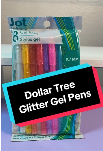 Discovering Glitter Gel Pens at Dollar Tree