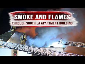 Smoke and Flames Rip Through South LA Apartment Building