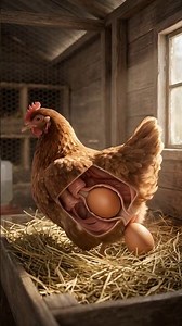 How a Chicken Lays an Egg: 3D Anatomical Journey in Stunning Detail