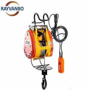 [Hot Item] 160kg 180kg 230kg 250kg 300kg 500kg Wireless Remote Control Mini Electric Wire Rope Hoist Winch