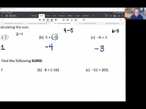 Chapter 2, Section 1 and 2 Guided Notes (Math 0461) Pre-Algebra