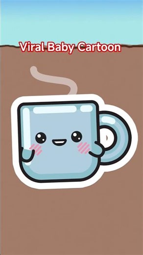 Cute Baby Cartoon Singing for the First Time 😍 | Funny Baby Song 2025 .