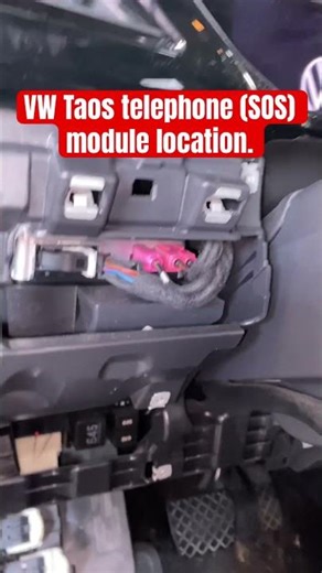 VW Taos SOS module location.#Taos sos.