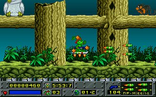 Jazz Jackrabbit game at DOSGames.com