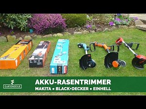 Cordless grass trimmer test - 3 devices tested (Makita, Black+Decker, Einhell)