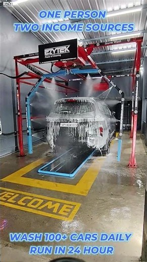Automatic Arm Jet Wash Plant | Smart Car Cleaning System | www.ezytekclean.com | M: +91-9821491403