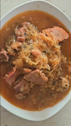 💕📌Easy Braised Sauerkraut with Beef Ribs and Smoked Pork Ribs