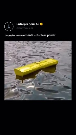 Entrepreneur AI• Business • Ai on Instagram: "Electricity is now being pulled straight from moving water. Instead of massive dams, modern systems use water currents from rivers, tides, and ocean flows to spin underwater turbines and generate clean energy continuously. No fuel, no emissions, just physics doing the work. AI is already being used to predict current patterns, optimize turbine angles, and maximize output in real time. This makes water-current power more reliable than wind and less di