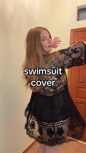 I will be living in this swim cover by the pool all summer 😍 #swimsuitcheck #swimcoverup #beachvibes #poolday #swimsuitcoverup