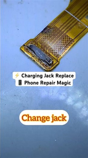 🔥 Mobile Charging Jack Replacement | Phone Repair Trick ⚡ Easy Fix #shorts