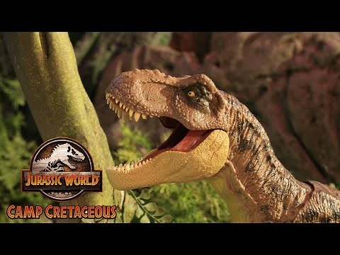 Jurassic World: Camp Cretaceous | T.Rex Tear Down | ‪@MattelAction‬