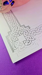18K views · 120 reactions | Inking the celtic knot corner border ❤️甆 . . . #senjaart07 #celticknotborder #art #CelticKnot #Crafting | senja_art07 | Facebook