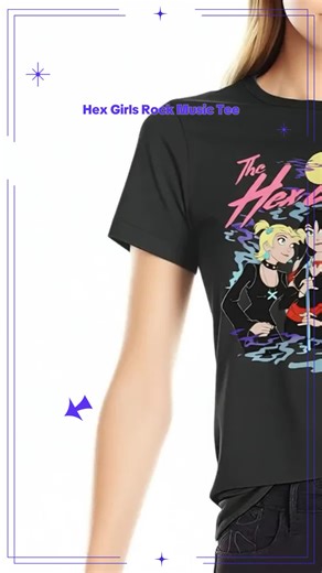 Hex Girls Rock Music T-Shirt, Novelty Crew Neck Tee, Cartoon Fan Tshirt, Comfortable Casual Wear, Perfect Gift Idea #halloweencostumeideasblackhair #disneyshirts #shirtforwomen #womenstshirt #shoptheshirt #unisexgraphictee #womenshirts #oversizedgraphictees #tourmerchandise #shrekshirt
