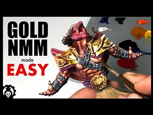 HOW to Paint Gold NMM for Beginners | Non Metallic Metal made EASY