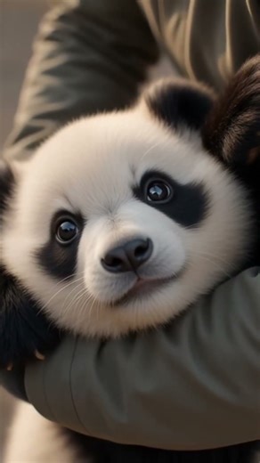 Panda Hug Attack 🤗 | Cutest Hug Ever #PandaHug #CuteAnimals #BabyPanda #Adorable