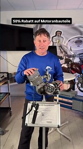 50% Rabatt auf die Motoranbauteile