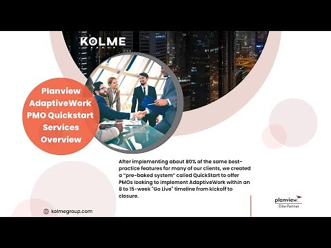 Part 1 of our Planview Adaptivework PMO Quickstart Services Package!