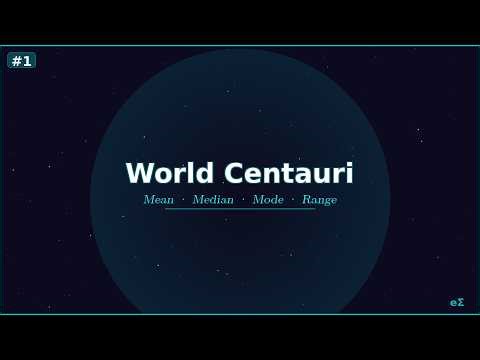 Mean, Median, Mode & Range step by step 📊 | Mission Data Ep.1