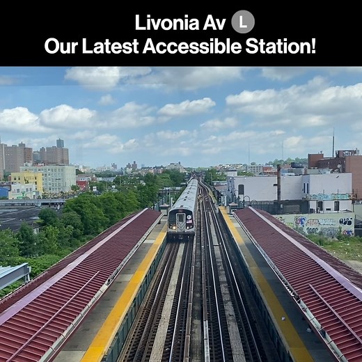 7.8K views · 275 reactions | Livonia Av on the L line is now fully ADA accessible  We added two elevators to the station, creating a new accessible travel option for the Ocean Hill & Brownsville neighborhoods in Brooklyn. Take a look! | Metropolitan Transportation Authority - MTA | Facebook