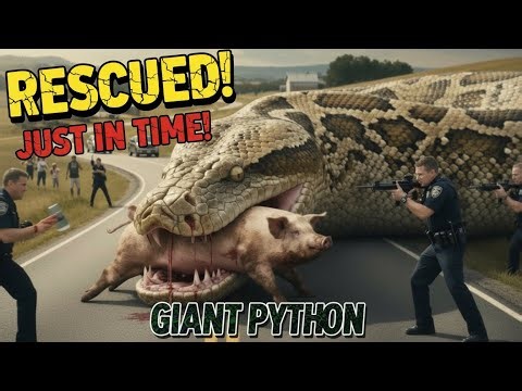 Emergency Rescue 🚨 Saving a Pig from a Giant Python 😱🔥🔥
