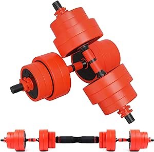 Amazon.com : RitFit Adjustable Dumbbells Barbell Set of 2 with Comfortable Foam Connecting Rod, Home Fitness Free Weights for Men & Women (72) : Sports & Outdoors